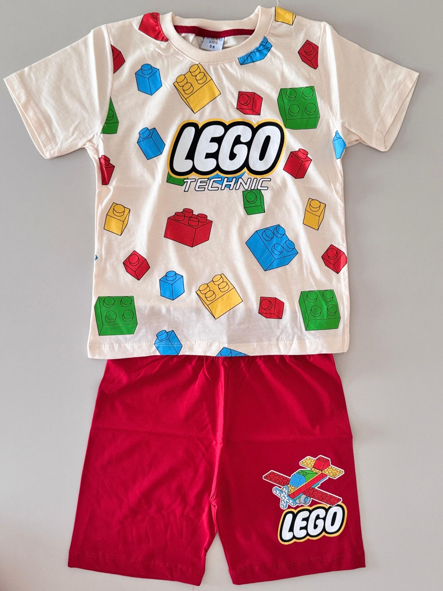 Lego Baskılı Erkek Çocuk Şortlu Takımı