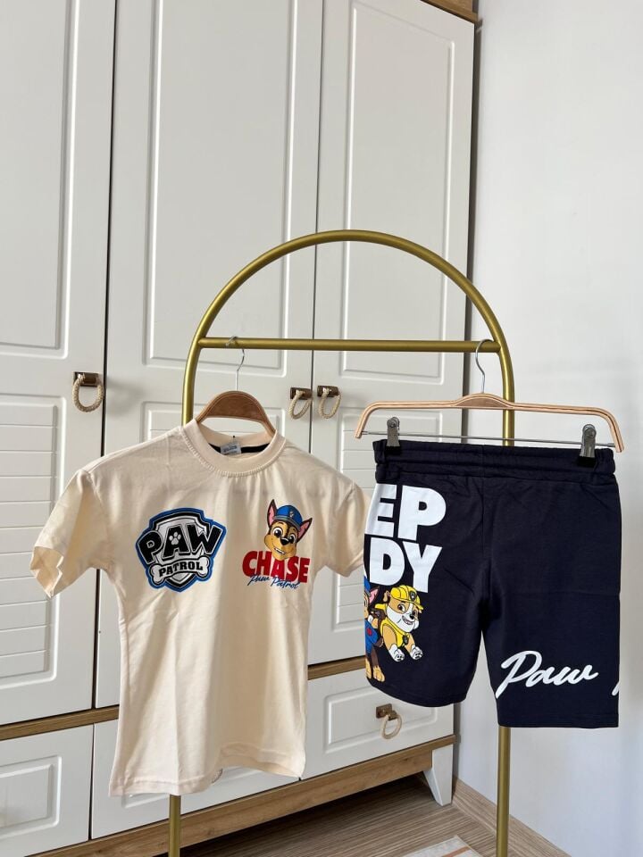PAW PATROL Baskılı Erkek Çocuk Şortlu Takım