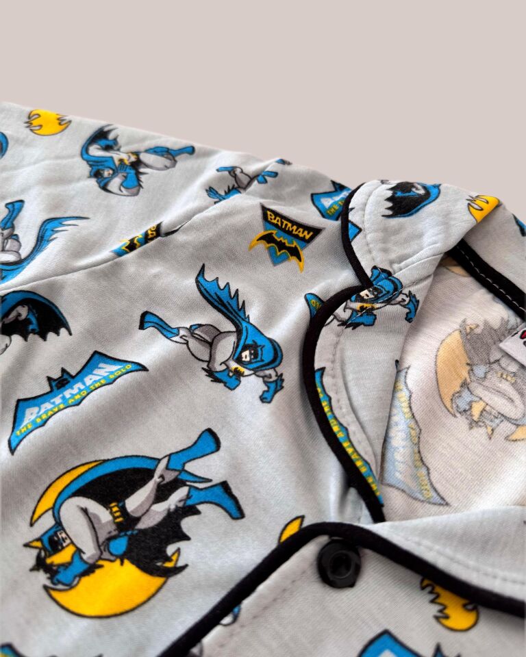 Batman Baskılı Erkek Çocuk Pijama Takımı