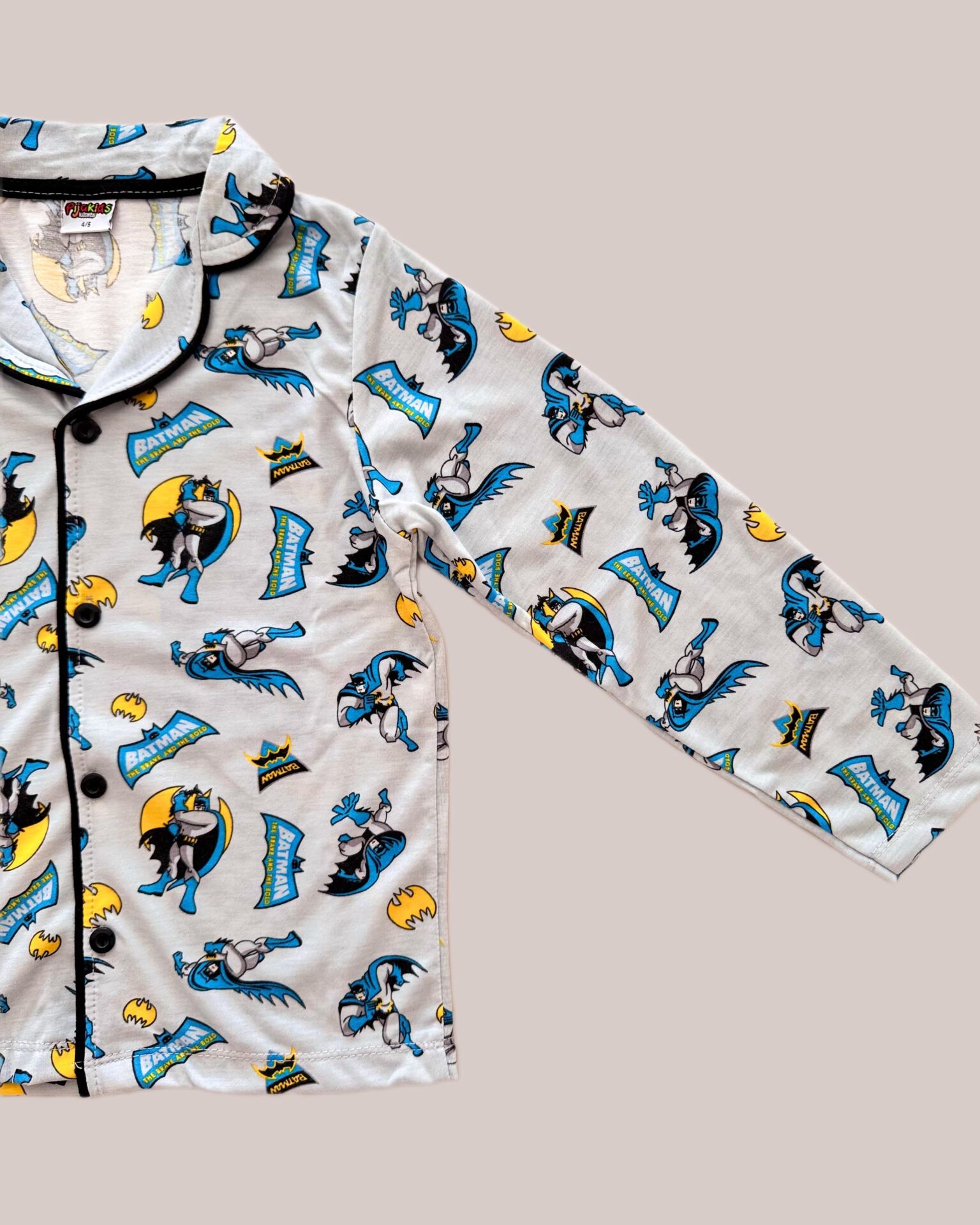 Batman Baskılı Erkek Çocuk Pijama Takımı