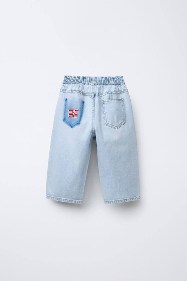 Yamalı Kot Denim Jeans Erkek Çocuk